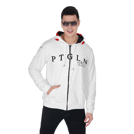 30) LOGO PTGLN FELPA zip uomo man