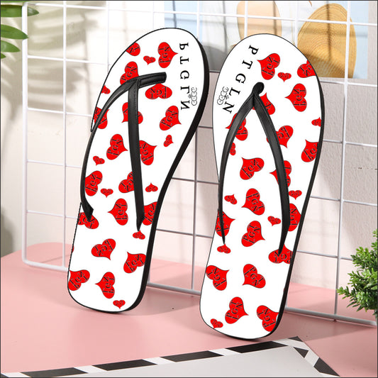 21) FLIP FLOPS MULTI HEART woman